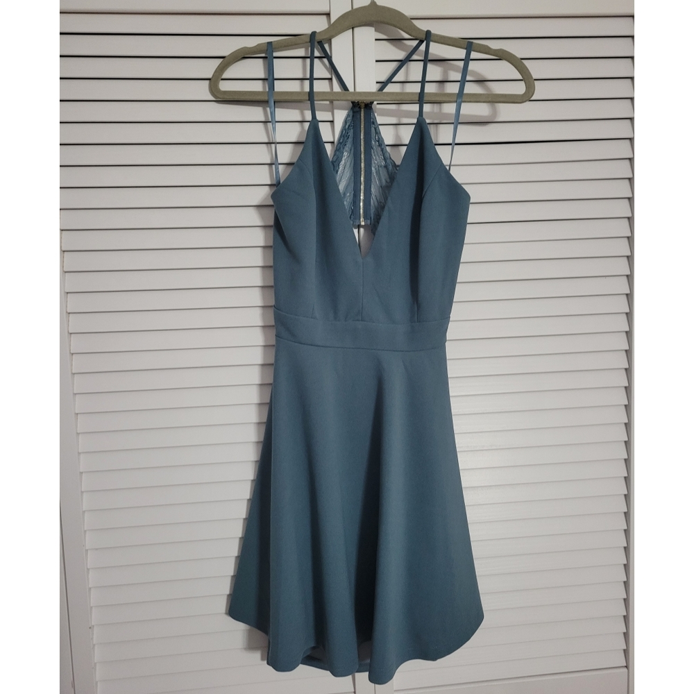 NWT Lace Back Mini Dress